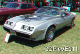 1979 Pontiac Trans Am Muscle Car 3D Anaglyph